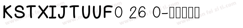 KSTXIJTUUF0 26 0字体转换
